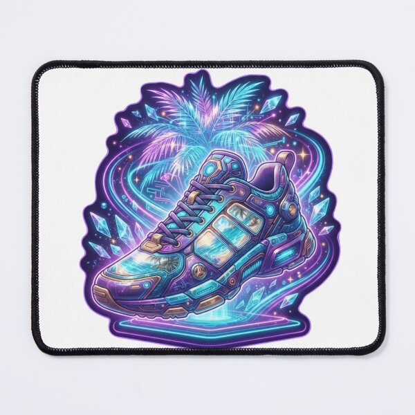 Item preview, Cyber Palm Futuristic Sneaker Sticker designed and sold by Imaginarium of Chaos falcon88 .