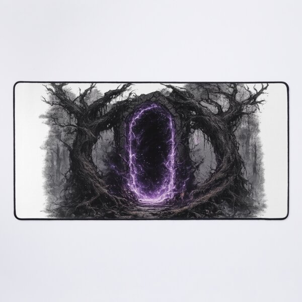 Item preview, Dark Forest Magic Portal Purple Glow Gothic Fantasy Design designed and sold by irfanshikh.