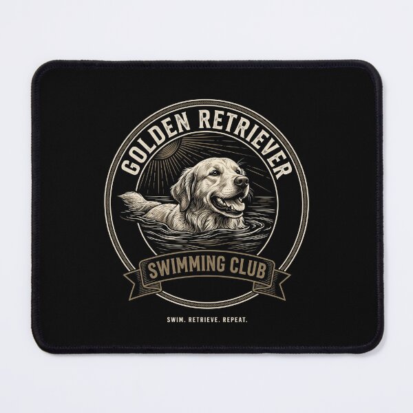 Item preview, Golden Retriever Swimming Club Swim. Retrieve. Repeat. Dog Lover Owner designed and sold by SofenArt.