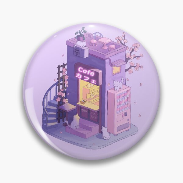 Item preview, cat cafe sakura japanese poster designed and sold by Mypixieart.