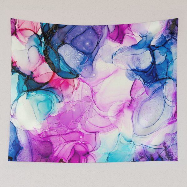 Item preview,   purple and  Blue Flowing Abstract Painting designed and sold by Differenceee.