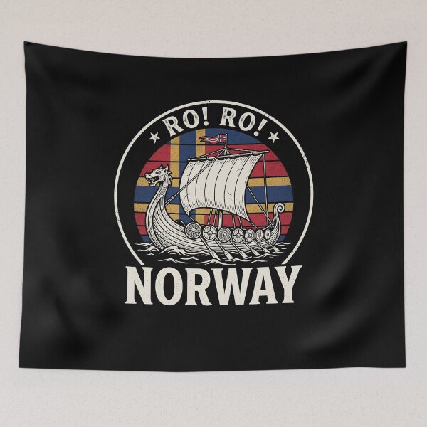 Item preview, Ro! Ro! Norway Viking Longship Norwegian Heritage designed and sold by SofenArt.