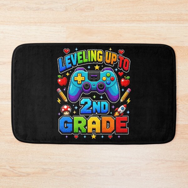 Item preview, Leveling Up to 2nd Grade Shirt, Back to School Video Game Tee, Gamer Teacher Student Gift, Second Grade designed and sold by THREE LITTLE BEANS.