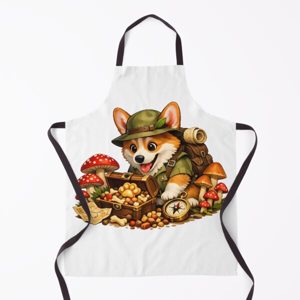 Item preview, Corgi Explorer Treasure Hunt Adventure Premium Illustration designed and sold by builtforyou.