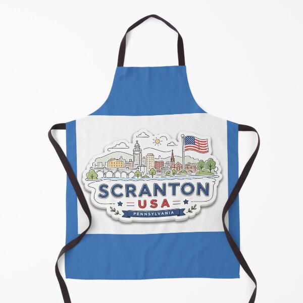 Item preview, Scranton USA Cute 3D Skyline Label Label Text SCRANTON USA ?? designed and sold by PaintMeWorld.