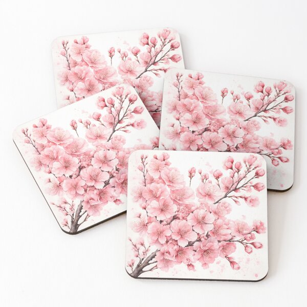 Item preview, Cherry Blossom Branch Watercolor Painting designed and sold by RawNaturePrints.