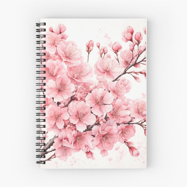 Item preview, Cherry Blossom Branch Watercolor Painting designed and sold by RawNaturePrints.
