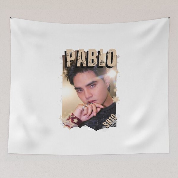 Item preview, SB19 Pablo Kings of P-pop Filipino in Monochrome Black and White Collage Art Design designed and sold by HELL0WBELLO.