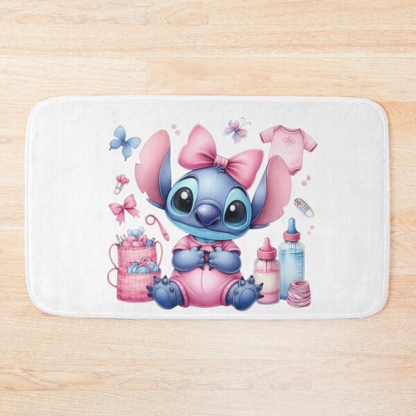 Item preview, Stitch Pink Baby Shower Cute Kawaii Floral Design designed and sold by rfd2.