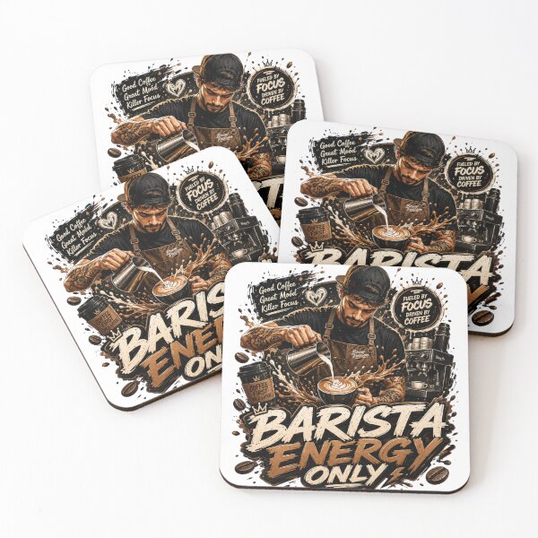 Item preview, Barista Energy Only Coffee Lover Design designed and sold by pradeepvisuals.