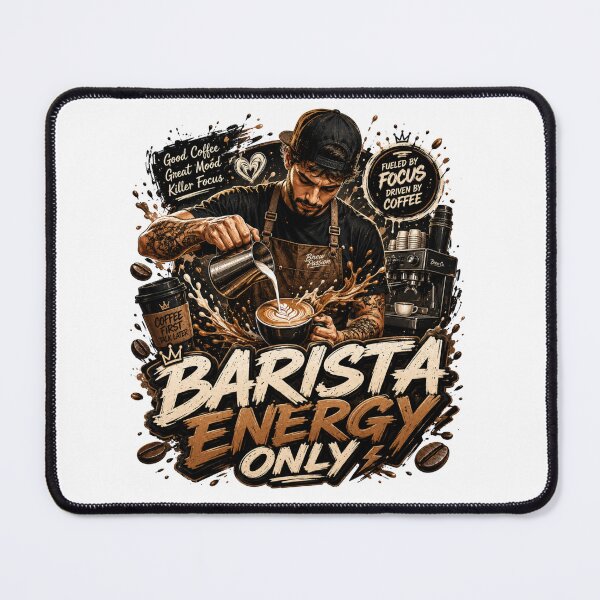 Item preview, Barista Energy Only Coffee Lover Design designed and sold by pradeepvisuals.