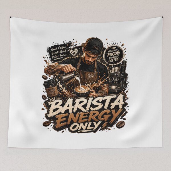 Item preview, Barista Energy Only Coffee Lover Design designed and sold by pradeepvisuals.