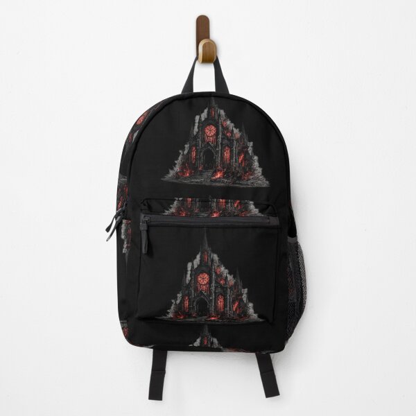 Item preview, Burning Gothic Cathedral Dark Fantasy Horror Church Design designed and sold by irfanshikh.