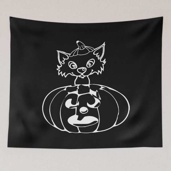 Item preview, Cat pumpkin Halloween designed and sold by tarek25.