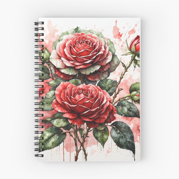 Item preview, Red Roses Watercolor Painting designed and sold by RawNaturePrints.