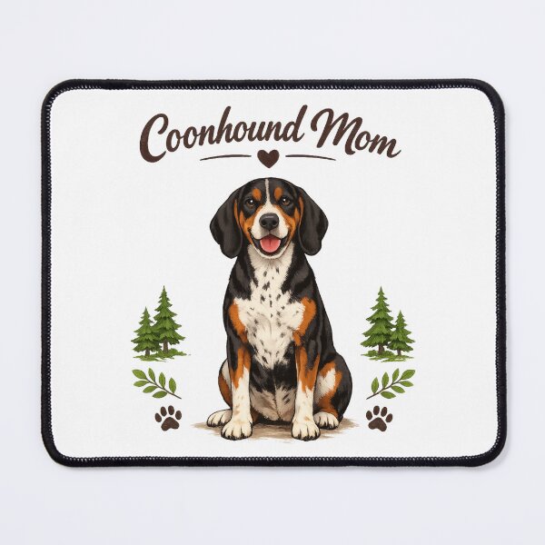 Item preview, Coonhound Mom Cute Coonhound Dog Lover Vintage Watercolor Design designed and sold by FurAndFlaireg.