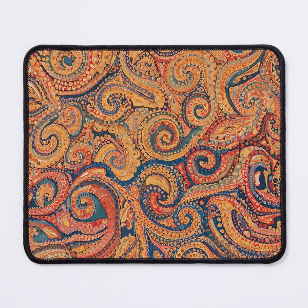 Item preview, Aboriginal Inspired Dot Art - Abstract Swirls and Curls Pattern designed and sold by GrinGalore.
