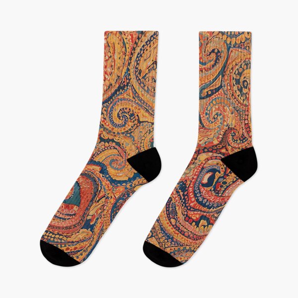 Item preview, Aboriginal Inspired Dot Art - Abstract Swirls and Curls Pattern designed and sold by GrinGalore.