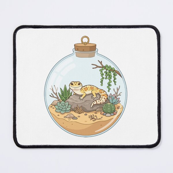 Item preview, Leopard Gecko Desert Succulent Terrarium Globe designed and sold by ArcApparel2020.
