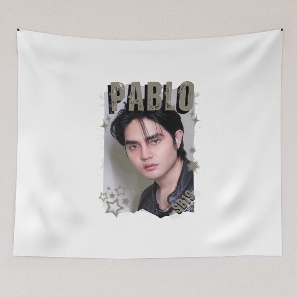 Item preview, SB19 Pablo Kings of P-pop Filipino in Monochrome Black and White Collage Art Design designed and sold by HELL0WBELLO.