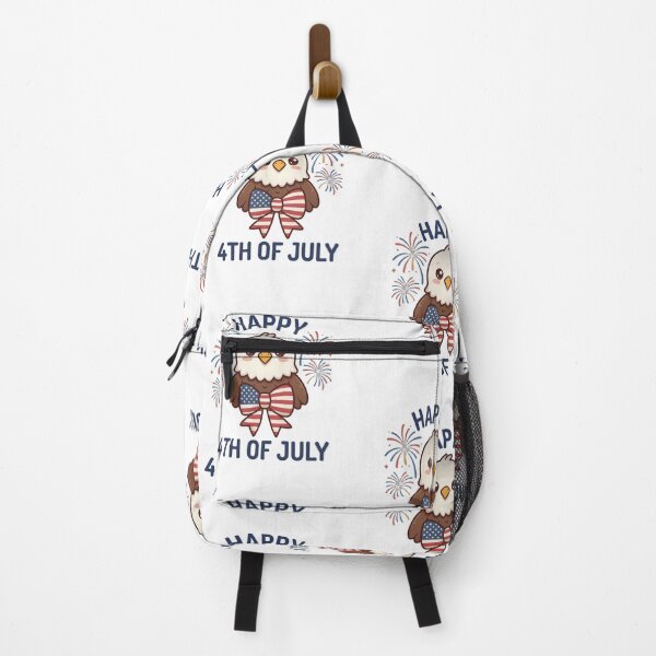 Item preview, Kawaii Bald Eagle Happy 4th of July Patriotic designed and sold by InspiredCreatives.