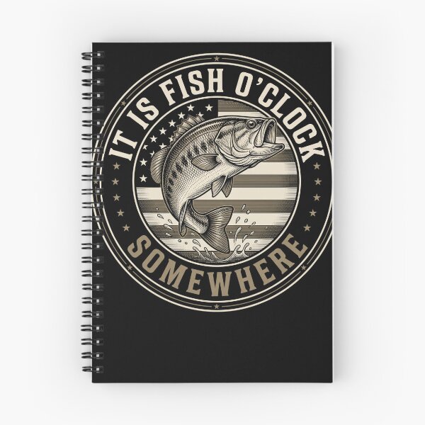 Item preview, It Is Fish O'Clock Somewhere Fishing Angler Bass Fisherman Hobby designed and sold by SofenArt.