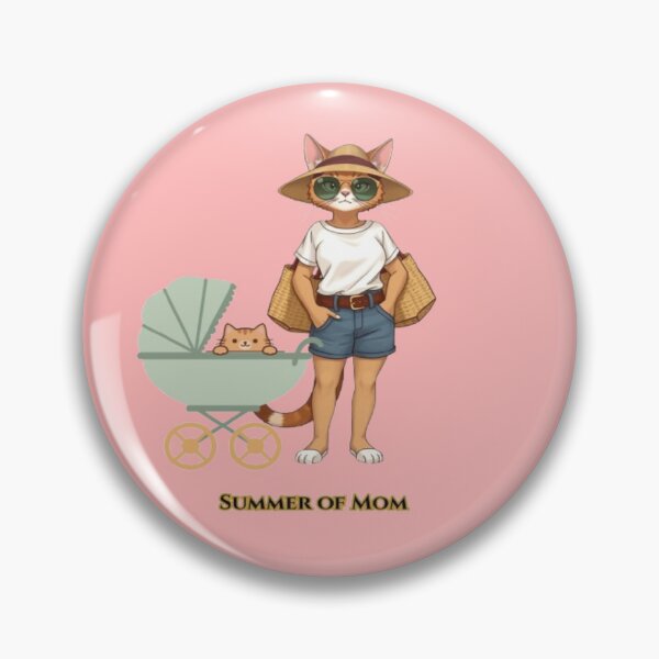 Item preview, Summer Of Mom Cute Cat Mom Stroller Beach Holiday designed and sold by hoodiehood.