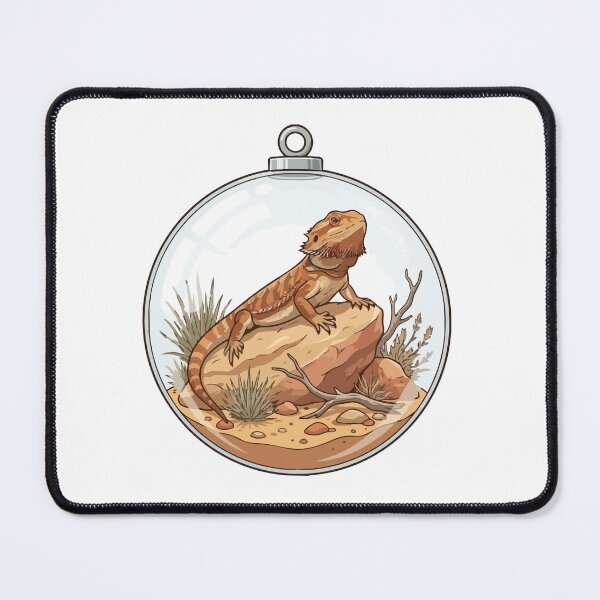 Item preview, Bearded Dragon Arid Rock Terrarium Snow Globe designed and sold by ArcApparel2020.