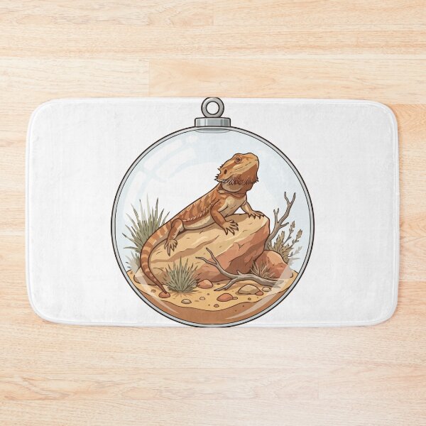 Item preview, Bearded Dragon Arid Rock Terrarium Snow Globe designed and sold by ArcApparel2020.