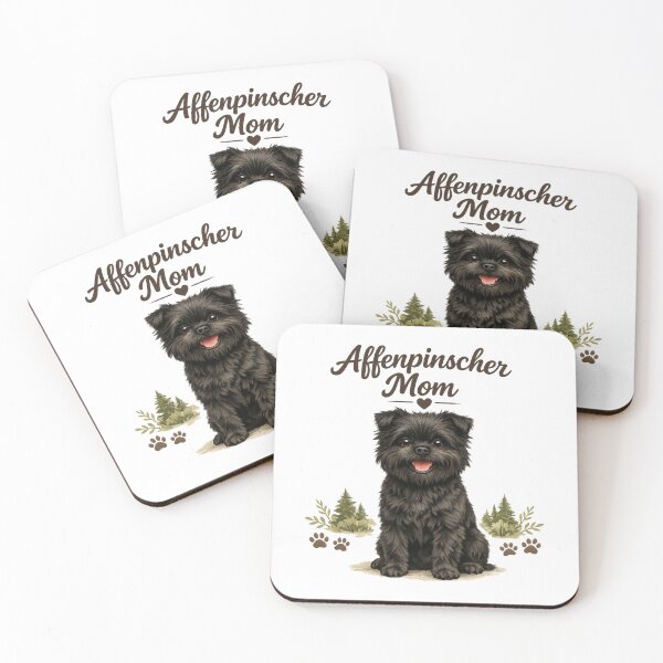 Item preview, Affenpinscher Mom Cute Affenpinscher Dog Lover Vintage Watercolor Design designed and sold by FurAndFlaireg.