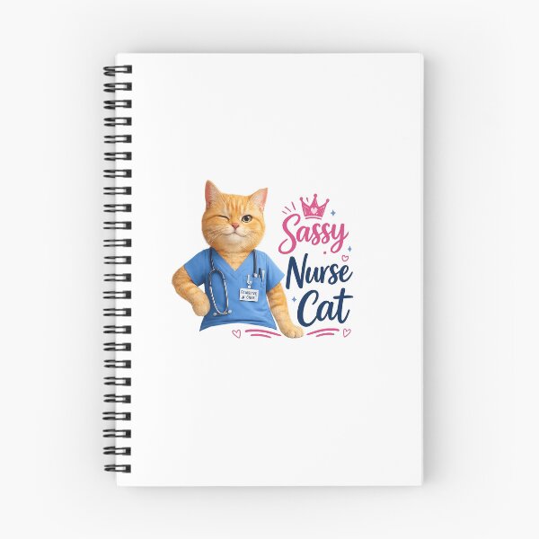 Item preview, Sassy Nurse Cat Funny Scrub Life Hospital Humor designed and sold by Salwastore.