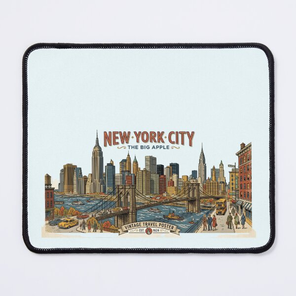 Item preview, New York City Vintage – Retro NYC Travel Design designed and sold by StoneByTheMoon.