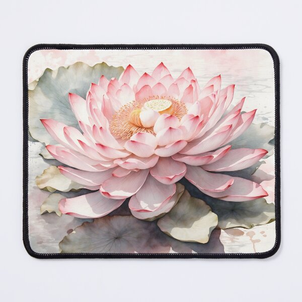 Item preview, Lotus Flower Watercolor Painting designed and sold by RawNaturePrints.