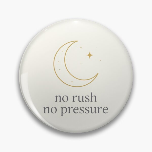 Item preview, No Rush No Pressure – Minimal crescent moon Design designed and sold by CosmicQuietLab.