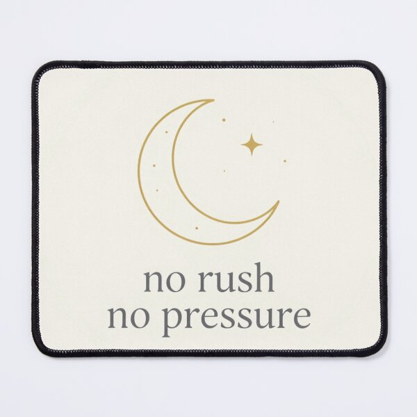 Item preview, No Rush No Pressure – Minimal crescent moon Design designed and sold by CosmicQuietLab.
