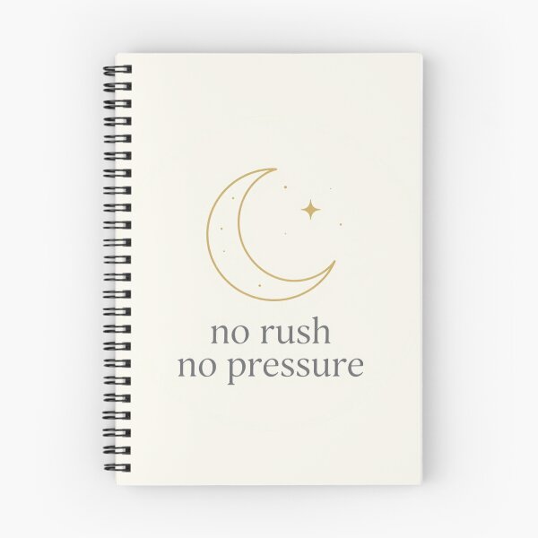 Item preview, No Rush No Pressure – Minimal crescent moon Design designed and sold by CosmicQuietLab.