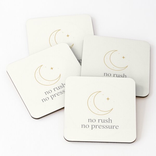 Item preview, No Rush No Pressure – Minimal crescent moon Design designed and sold by CosmicQuietStudio.