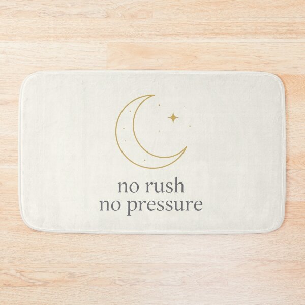 Item preview, No Rush No Pressure – Minimal crescent moon Design designed and sold by CosmicQuietLab.