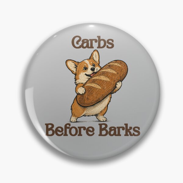 Item preview, Carbs Before Barks Funny Corgi designed and sold by ByMorad.