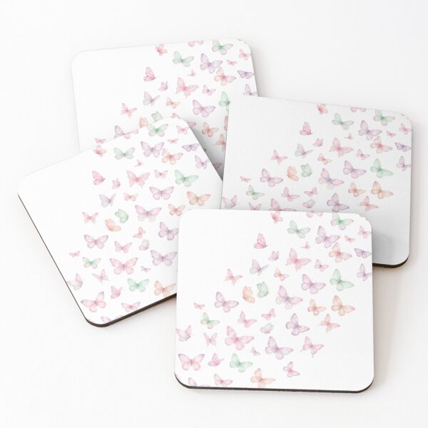 Item preview, Pastel Butterfly Swarm — Dreamy Gradient Aesthetic Pattern designed and sold by DreamelleStudio.