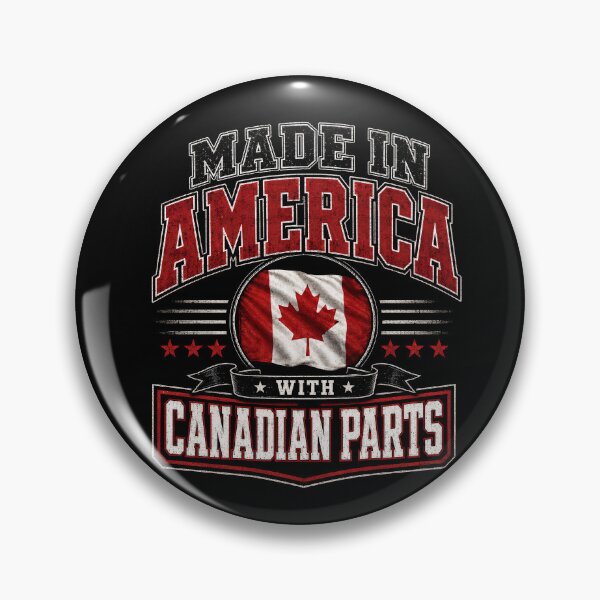 Item preview, Made in America with Canadian Parts – Funny USA Canada Heritage  designed and sold by THREE LITTLE BEANS.