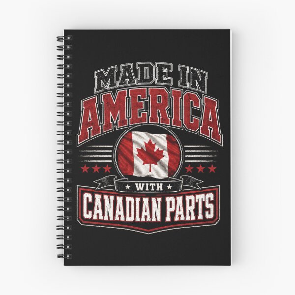 Item preview, Made in America with Canadian Parts – Funny USA Canada Heritage  designed and sold by THREE LITTLE BEANS.