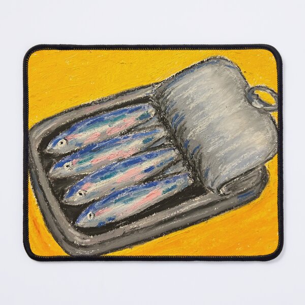 Item preview, “Canned Sardines” pop art, oil pastel designed and sold by Dreams Come True.