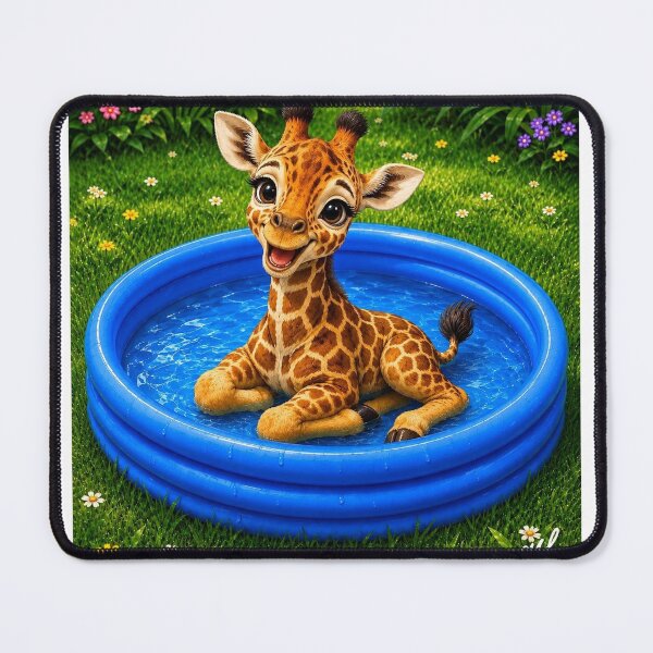Item preview, Paddling Giraffe designed and sold by MariaLouise-Art.