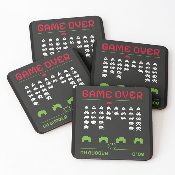 Item preview, SPACE INVADER GAME OVER designed and sold by CoolVibeStudio.