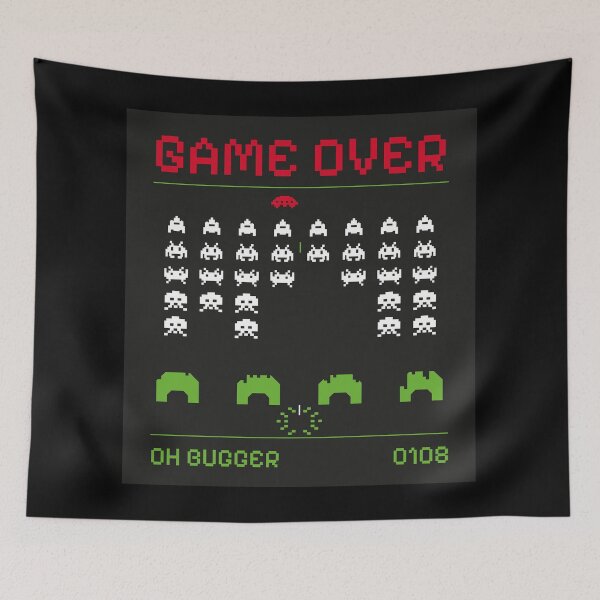 Item preview, SPACE INVADER GAME OVER designed and sold by CoolVibeStudio.