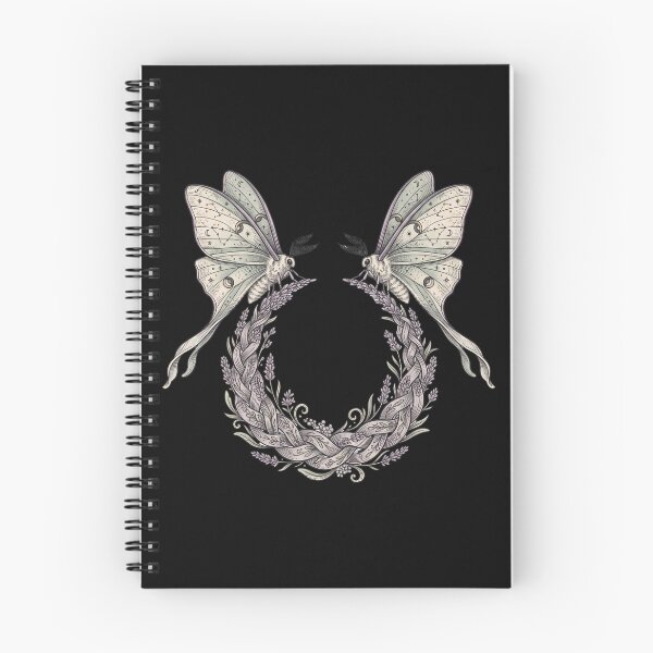 Item preview, Vintage Celestial Luna Moth Braided Lavender Wreath Art designed and sold by Ortsas.