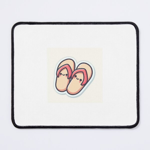 Item preview, Kawaii Flip Flop Sticker | Cute Summer Sandal designed and sold by PastelPawsArt.