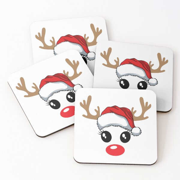 Item preview, Funny Minimalist Reindeer Head – Sometimes Less Is More | Cute Christmas design designed and sold by PureHopeStudio.