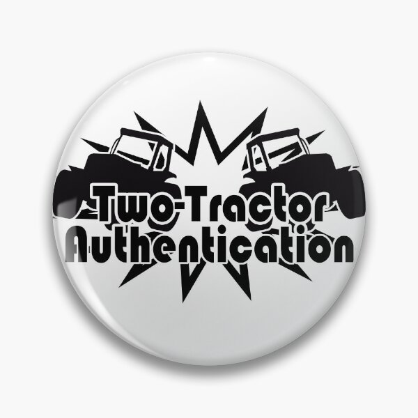 Item preview, Two-Tractor Authentication (black) designed and sold by ItBearlyFits.